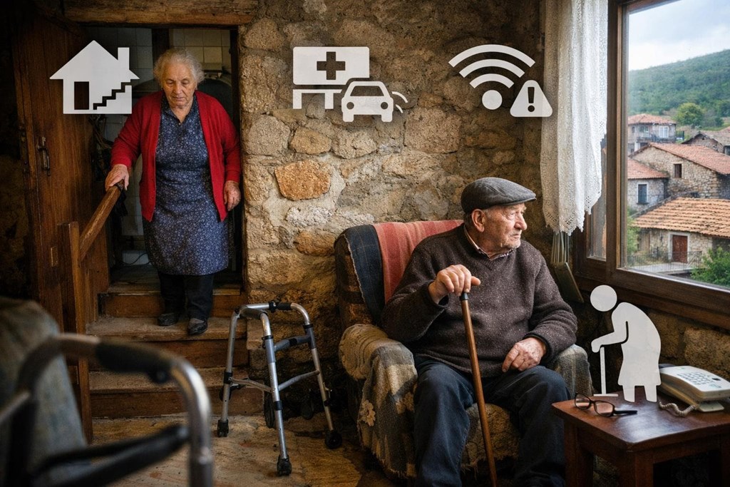 La falta de adaptación en viviendas rurales pone en riesgo la autonomía de las personas mayores en Ourense