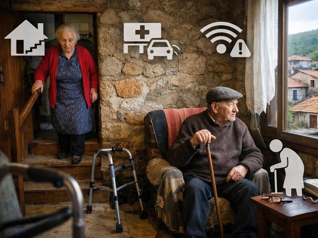 La falta de adaptación en viviendas rurales pone en riesgo la autonomía de las personas mayores en Ourense